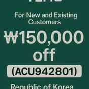 Podcast Republic of Korea Temu CoupoN CODE ₩150,000 off (ACU942801)For New and Existing Customers