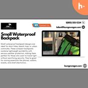 Podcast Small Waterproof Backpack: Big Protection in a Compact Size