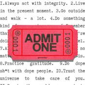 Podcast Admit One with gmoney